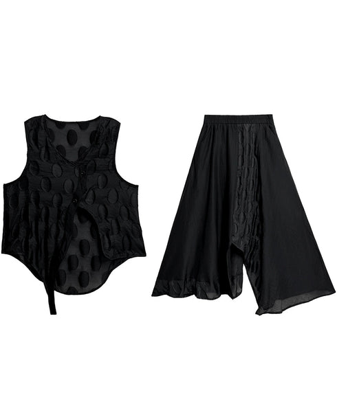 Oval Trace Vest&Skirt Co-ord