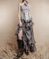 Layered Frill Lace-Up Corset Belt