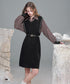 Check Layer Knit Dress