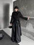 High Neck Draped Trench Coat