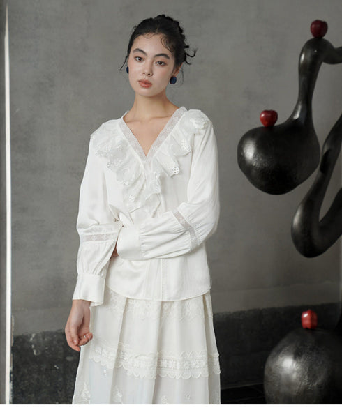 Aviary Embroidered Skirt
