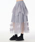 Layered Sheer Mesh Skirt