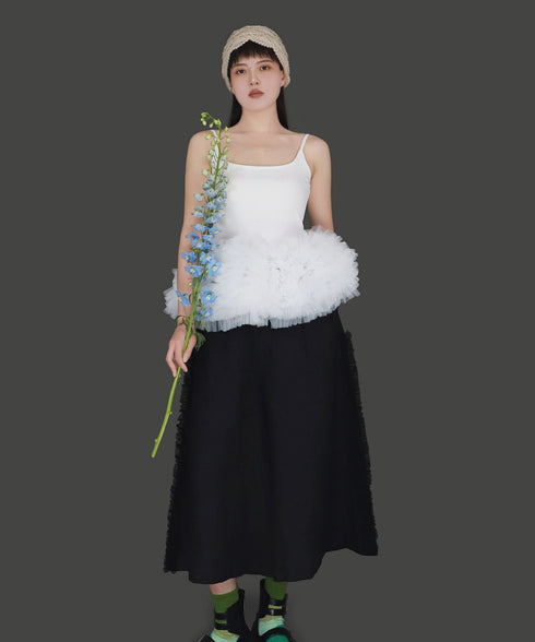 Ripple Seam Wide Pants