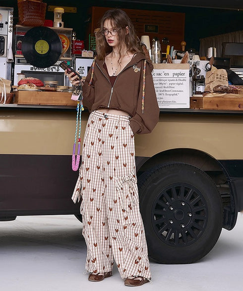Mocha Crop Hoodie
