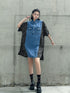 Panel Mix Denim Dress