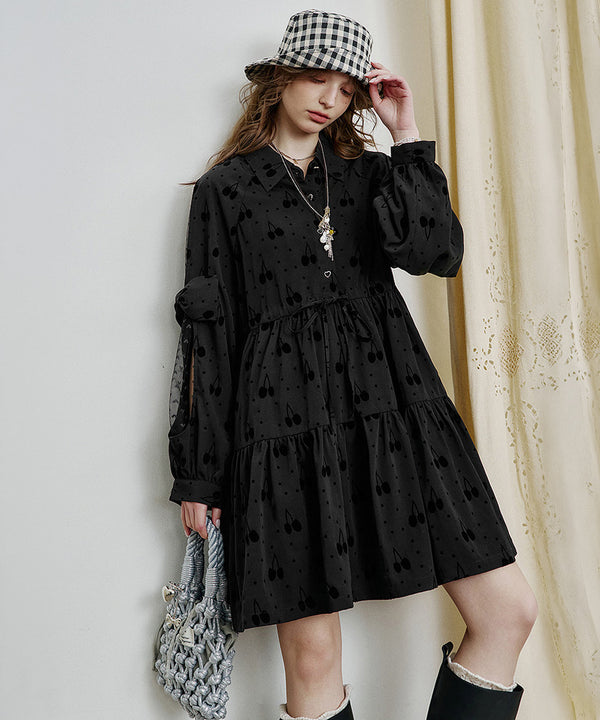 Cherry Veil Dress