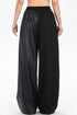 Contrast Texture Wide Pants