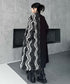 Wave Pattern Double Coat