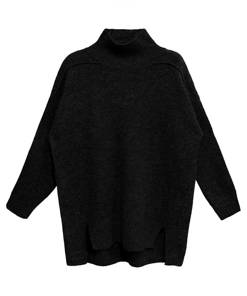 Oversized Highneck Knit Top