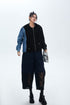 Patchwork Denim Hoodie