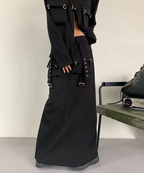 Utility Pocket Jacket&Cargo Long Skirt Series