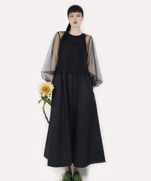 Aerial Veil Sleeve Top