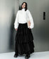 Layered Volume Maxi Skirt