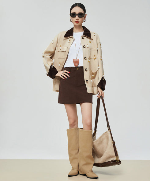 Pearl Charm Panel Jacket