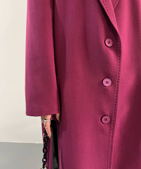 Magenta Long Coat
