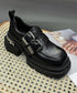 Dual Buckle Platform Loafer