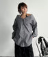 Foldover Collar Blouse
