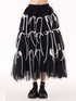 Ribbon Layered Mesh Skirt