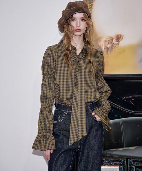 Check Muse Blouse