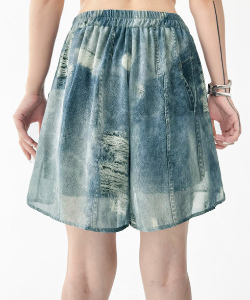 Floating Dye Shirt & Shorts Co-ord