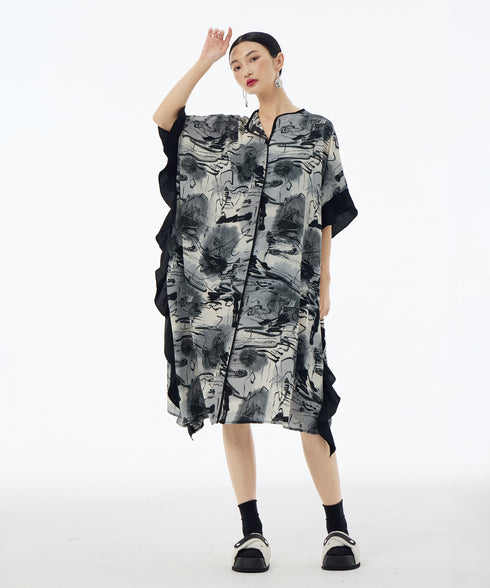 Brushwave Flow Dress