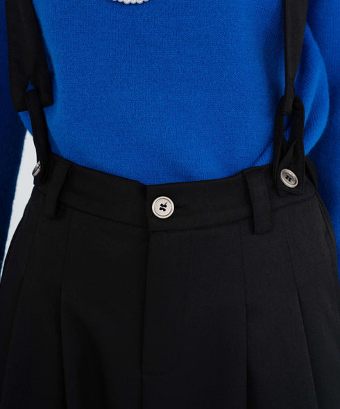 Suspender Wide Leg Pants
