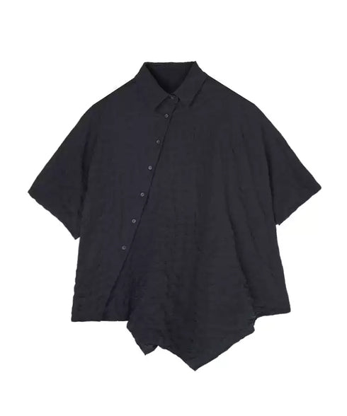 Side Button Hem Blouse
