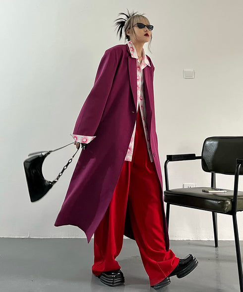 Magenta Long Coat