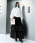 Layered Volume Maxi Skirt