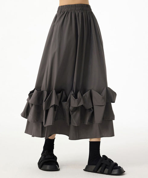 Frill Curve Skirt