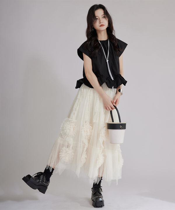 Tulip Layered Tulle Skirt