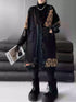 Frayed Leopard Patch Knit Cardigan