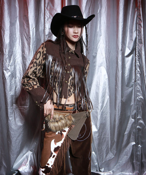 Fur Trimmed Hip Belt