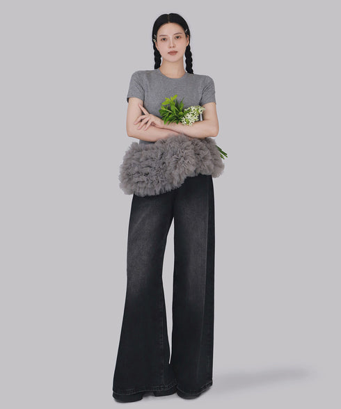 Orphina Ruffle Hem Top