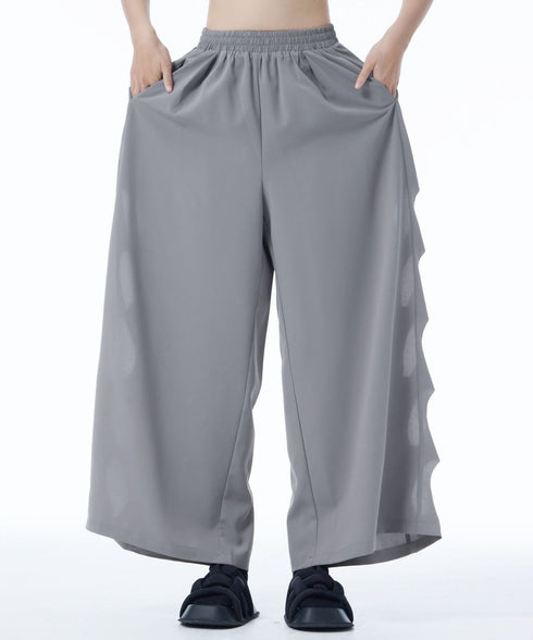 Dot Slit Wide Pants