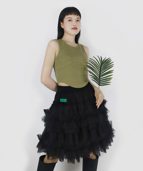Cascade Ruffle Skirt