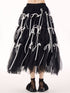 Ribbon Layered Mesh Skirt
