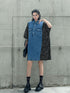 Panel Mix Denim Dress