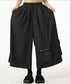 Black Zip Pocket Wide Pants