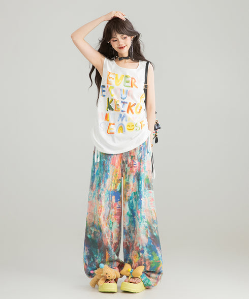 Art Color Wide Pants