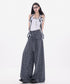 Grid Wrap Wide Pants