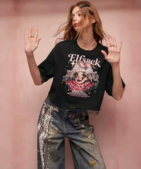 Signal Mesh Crop Top