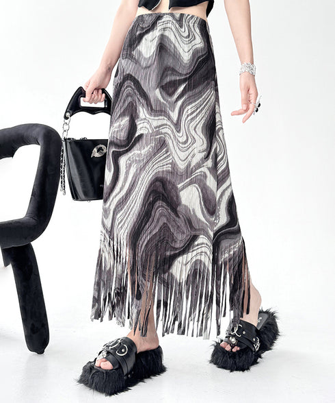 Shadow Layered Lace Skirt