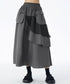 Layered Mesh Flap Skirt