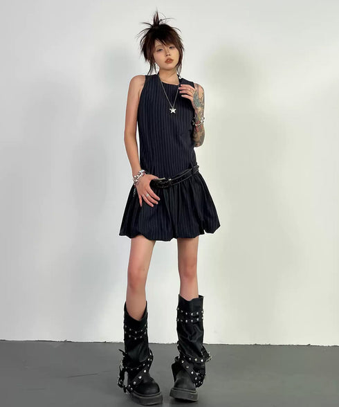 Stripe Bubble Dress