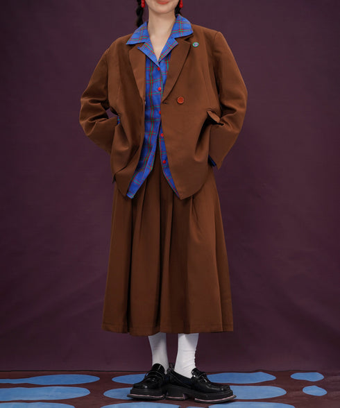 Retro Dot Layer Brown Series