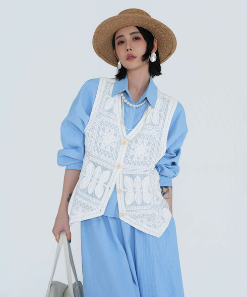 Soft Line Blouse&Skirt Co-ord