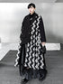 Patch Jacquard Fringe Coat