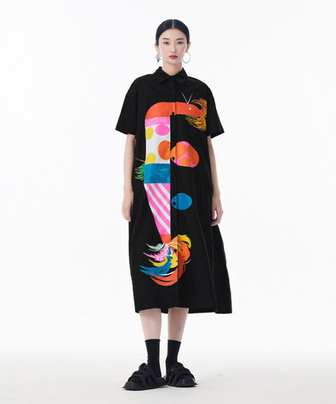 Color Parade Shirt Dress