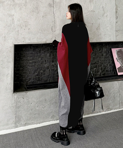 Panel Knit Long Dress